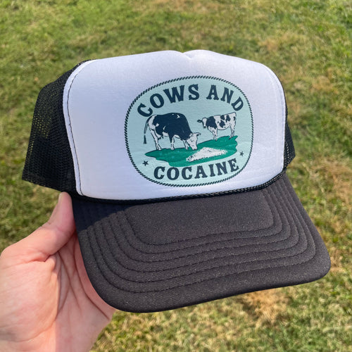 Cows & Cocaine - Western Foam Trucker Hat
