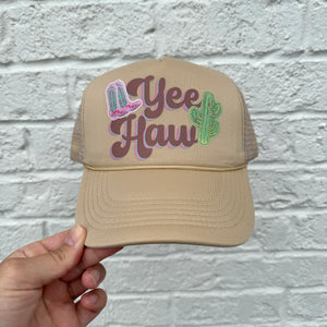 Yee Haw Cactus - Western Foam Trucker Hat