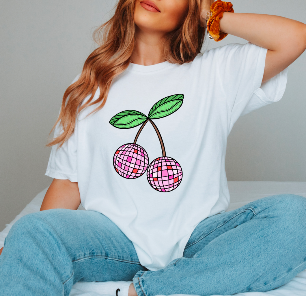 Disco Ball Cherries Shirt Or Sweatshirt