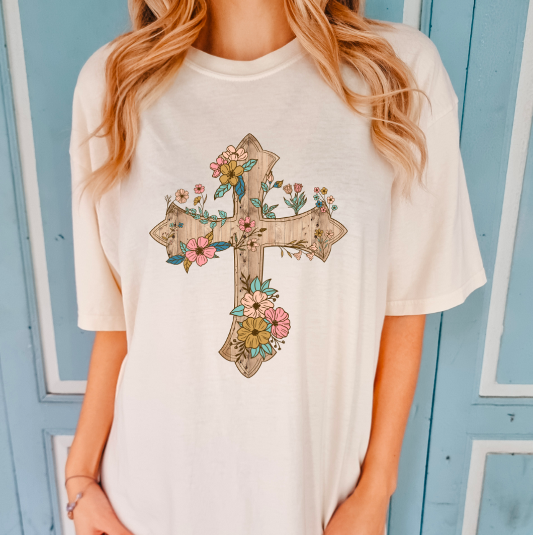 Floral Cross Shirt