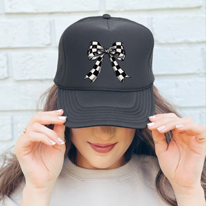 Checker Bow - Western Foam Trucker Hat