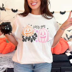 Let's Get Spooky Pumpkin Halloween Shirt