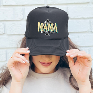 Mama Checker Spade Hat DTF Transfer