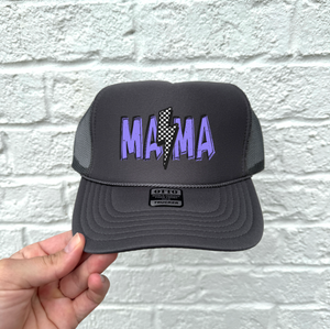 Mama Colorful Bolt  Hat DTF Transfer