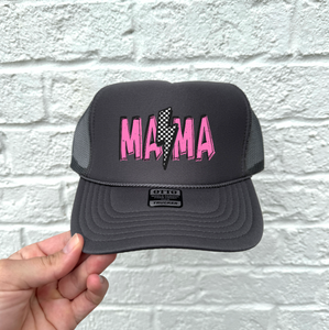 Mama Colorful Bolt  Hat DTF Transfer