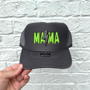 Mama Colorful Bolt  Hat DTF Transfer