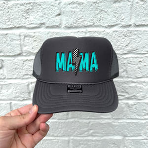 Mama Colorful Bolt  Hat DTF Transfer