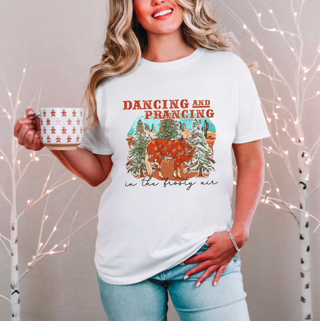 Dancing And Prancing In The Frosty Air Christmas Shirt