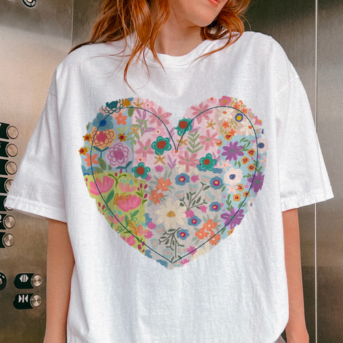 Boho Heart Patchwork Shirt