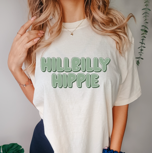 Hillybilly Hippie Green Shirt