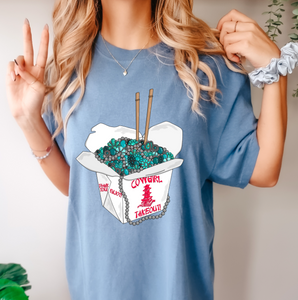 Cowboy Takeout Turquoise Shirt