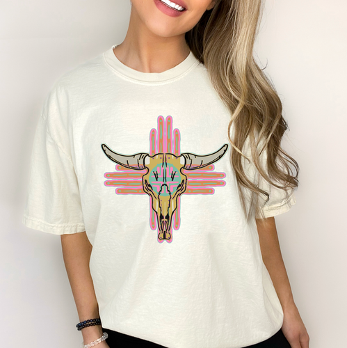 Aztec Skull Colorful Shirt