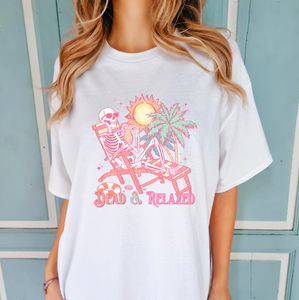 Dead & Relaxed Skeleton Summer Shirt