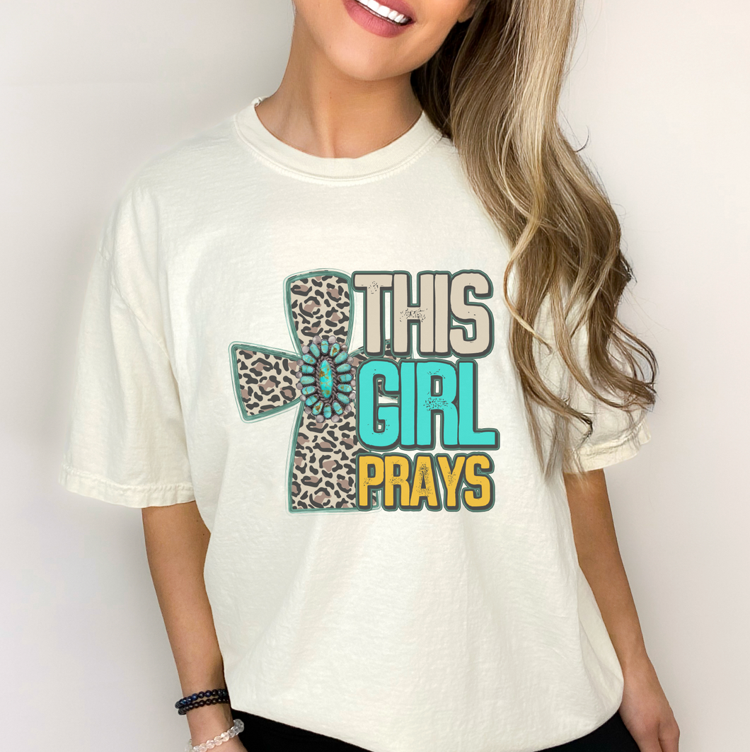 This Girl Prays Religious Jesus Shirt