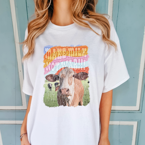 Make Milk Colorful Cow Shirt