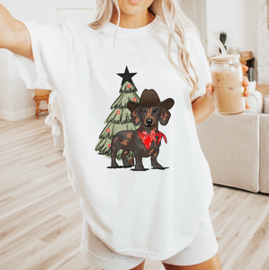 Christmas Tree Weiner Dog Shirt