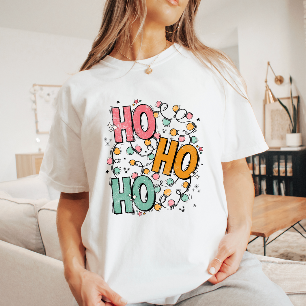 Ho Ho Ho Christmas Lights Shirt