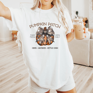 Pumpkin Patch Bow Fall Halloween Shirt