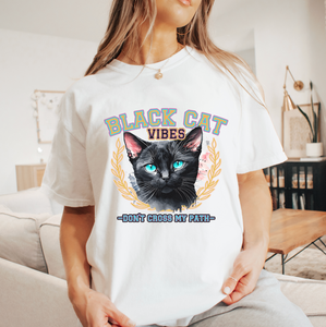 Black Cat Vibes Shirt