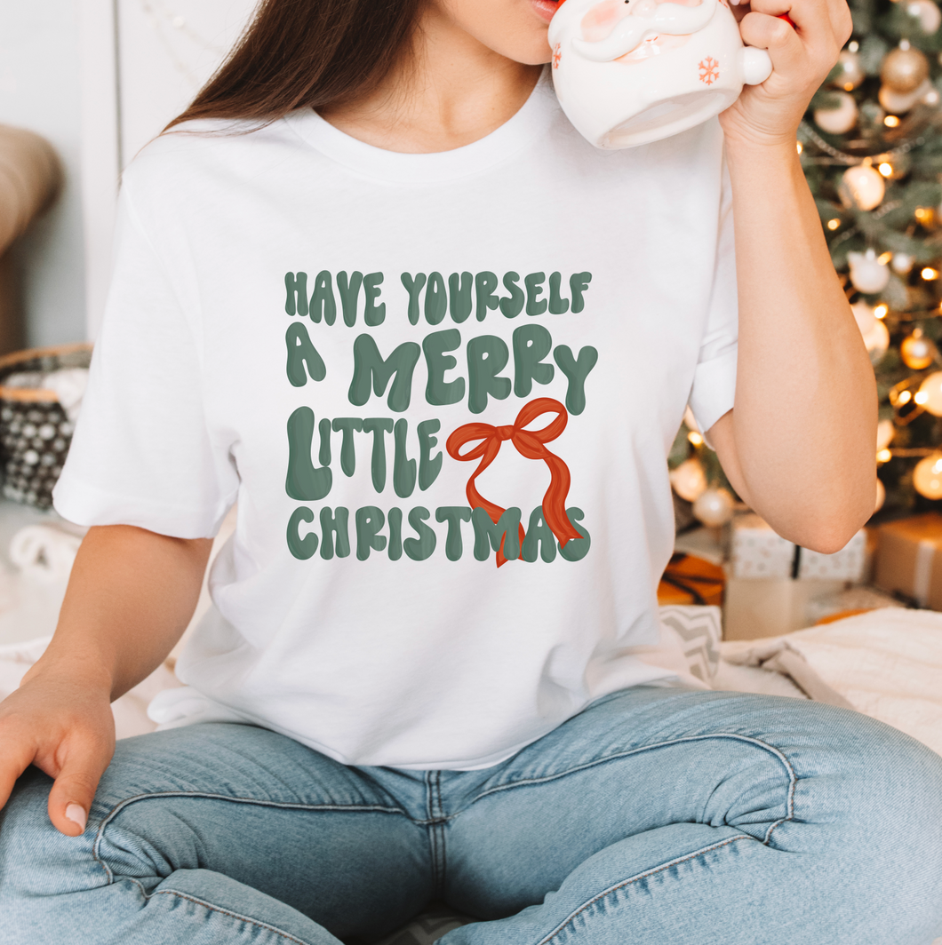 Have Yourself A Merry Little Christmas Bow Shirt