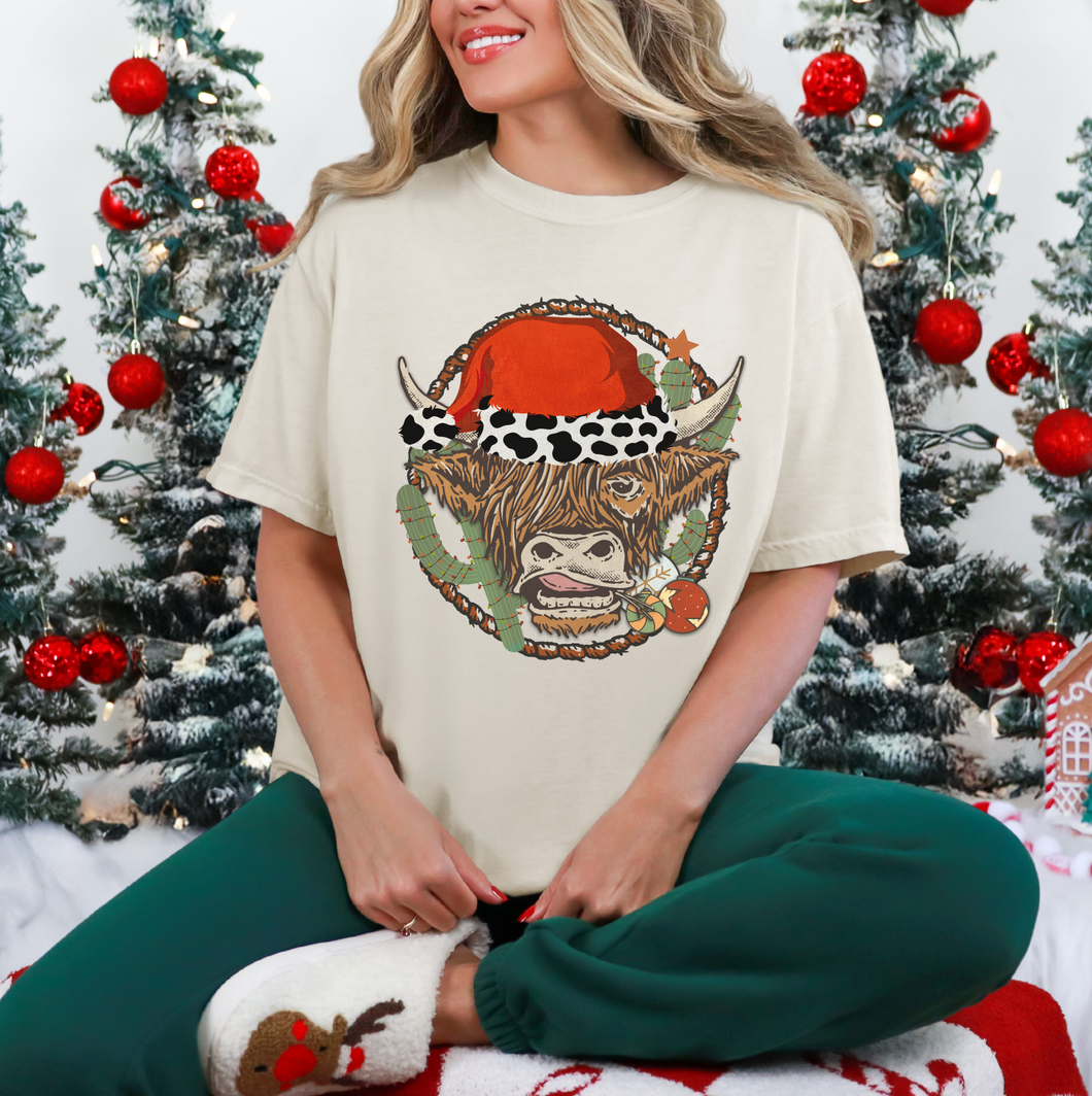 Highland Cow Christmas Shirt