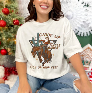 Giddy Up Jingle Horse Christmas Shirt