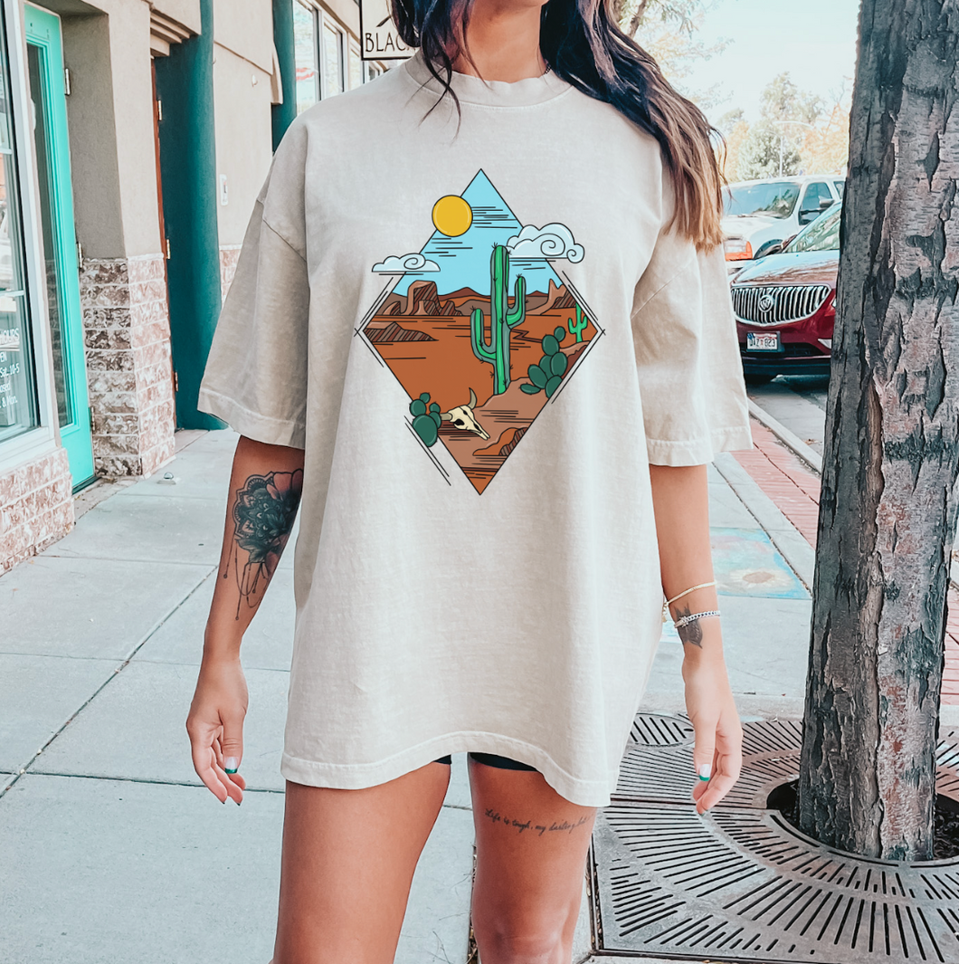 Desert Cactus Scene Shirt