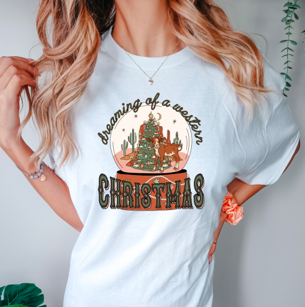 Dreamin Of A Western Christmas Shirt Or Sweatshirt