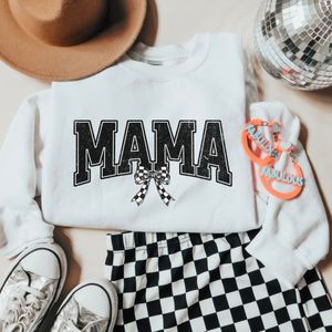 Mama Checker Bow Shirt