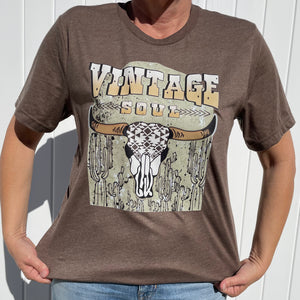Vintage Soul Bull Skull Shirt