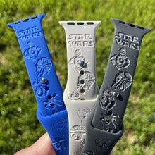Load image into Gallery viewer, Star Wars design apple watch bands, C3P0, Millennium Falcon