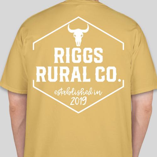 Riggs Rural Co. Comfort Colors Shirt - Mustard