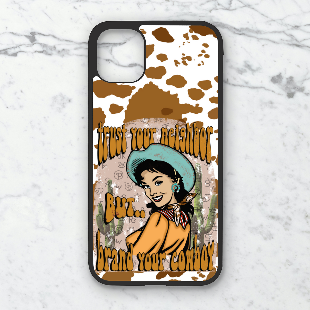 Brand Your Cowboy Phone Case **MADE TO ORDER**