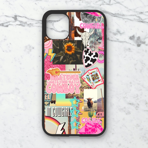 Cowgirl Collage Phone Case **MADE TO ORDER**