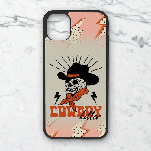Cowboy Killer Skull Phone Case **MADE TO ORDER**
