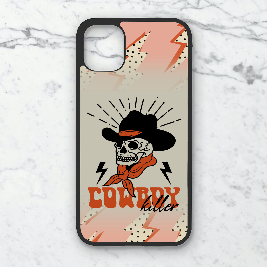 Cowboy Killer Skull Phone Case **MADE TO ORDER**