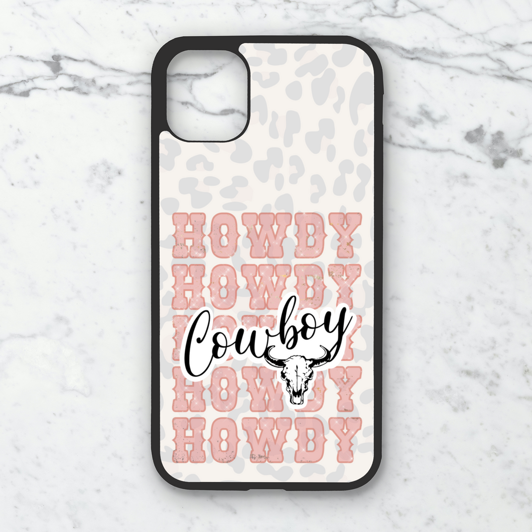 Howdy Cowboy Phone Case **MADE TO ORDER**