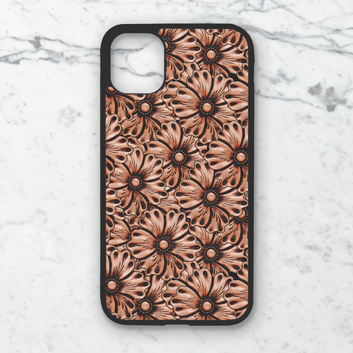 Tooled Flowers Phone Case **MADE TO ORDER**