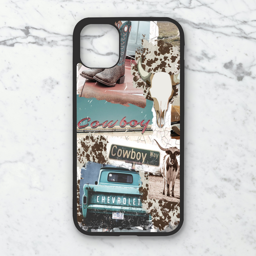 Vintage Cowboy Collage Phone Case **MADE TO ORDER**